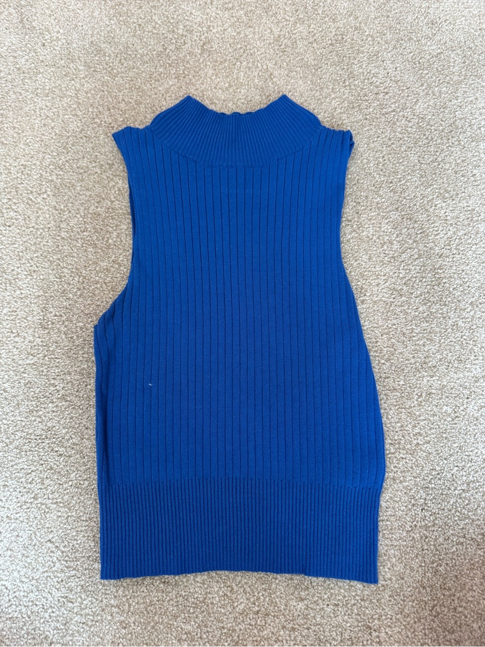 wild fable Ribbed Sleeveless Mock Neck Tank - Bright Blue